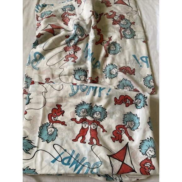 Dr. Seuss Thing 1 & Thing 2 Pillowcases & Sheets Set Twin Cotton Kids - Picture 8 of 8